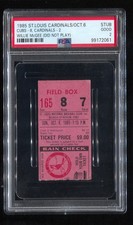 Willie Mcgee Wins The N.L. Batting Title - PSA Ticket 1985 St. Louis Cardinals