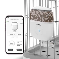 Smart WiFi Hanging Cage Feeder for Rabbits, Cats, Dogs & Hamsters - Perfect f...