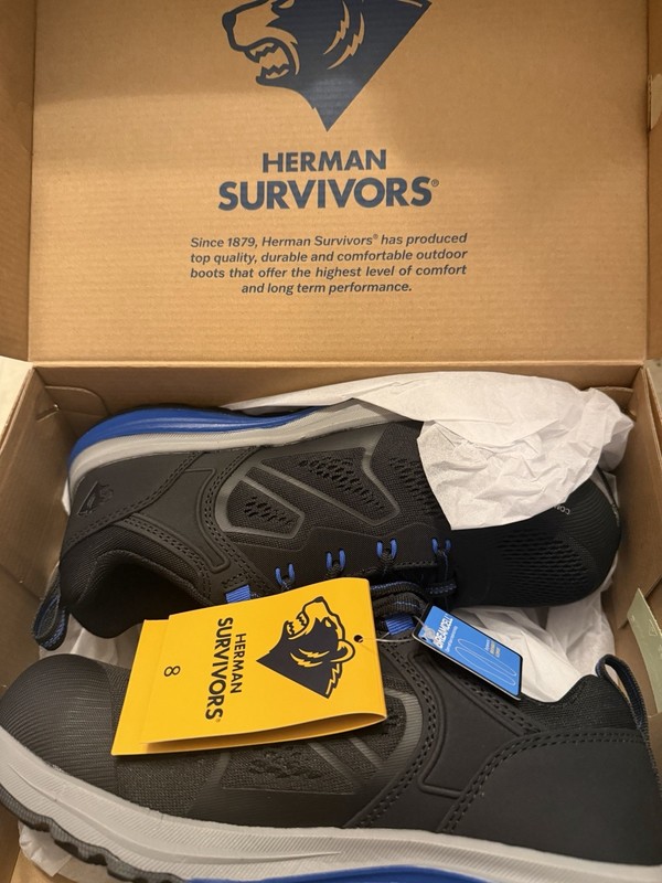 Herman Survivors Men’s Cassle Composite Toe Work Shoes Size 8