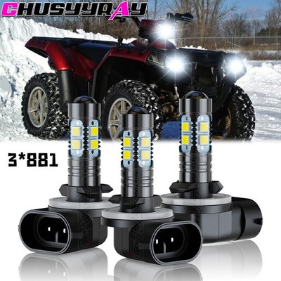 90W 881 3x LED Headlight Bulbs For Polaris Sportsman 500 550 570 600 700 800 XP