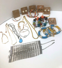 Plunder Women's Fashion Jewelry Mixed Lot 20pc Earrings Bracelets Necklaces
