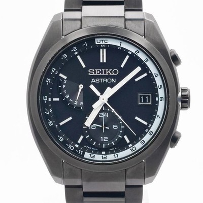 SEIKO ASTRON SBXY019 Origin All Black Titanium Radio Wave Solar Watch
