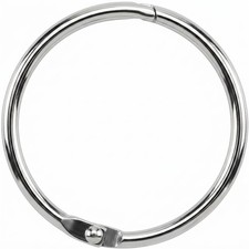 Book Binder Rings 2 Inch Office Loose Leaf Ring  20 Pack  Nickel Plated Silver