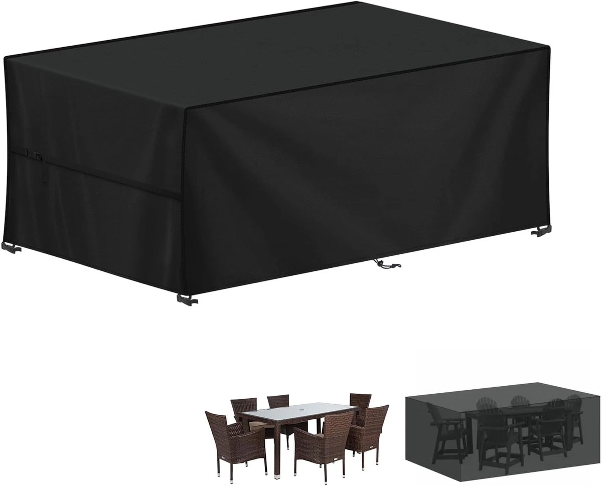 Protezione UV Per Tavolo Patio Copertura Per Tavolo Da Giardino 235x105x100 Cm - Telo Impermeabile UV Per Esterni Coperture Per Mobili Da Esterno - Foto 2