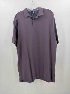 Pre-Owned Dunhill Purple Stripe Size Medium Men's Polo Shirt