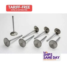 Manley 11822-8, Set of 8 Natural Stainless Bbc S/D 2.190In Intake Valves Perform
