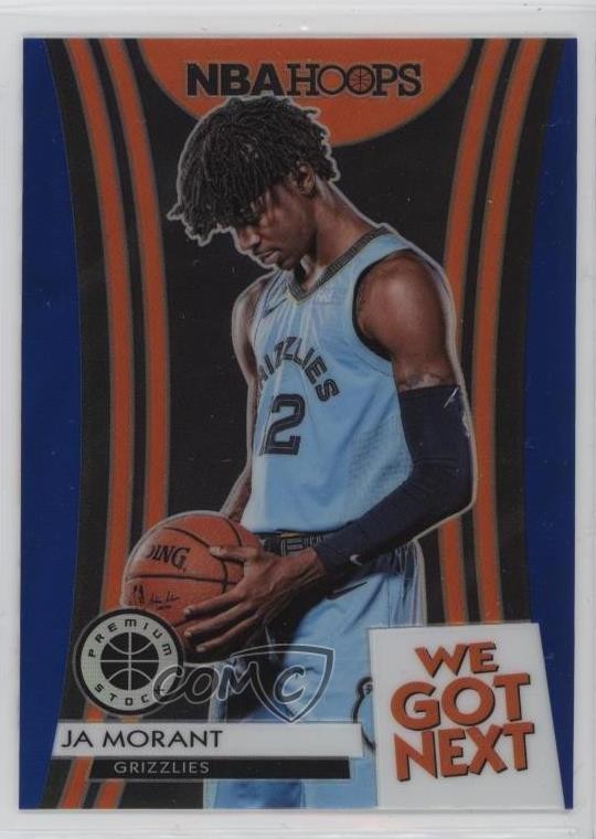2019 Panini NBA Hoops Premium Stock We Got Next Blue Ja Morant #19 Rookie RC s5j