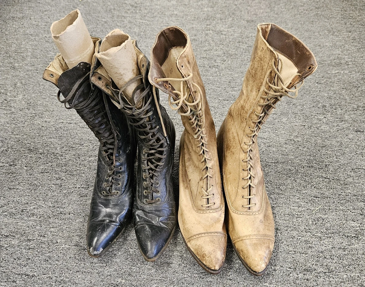 棕色女式19世纪90年代复古靴| eBay