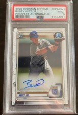 2020 Bowman Chrome Bobby Witt Jr 1st Bowman Autograph RC Auto PSA 9 #CPABWJ