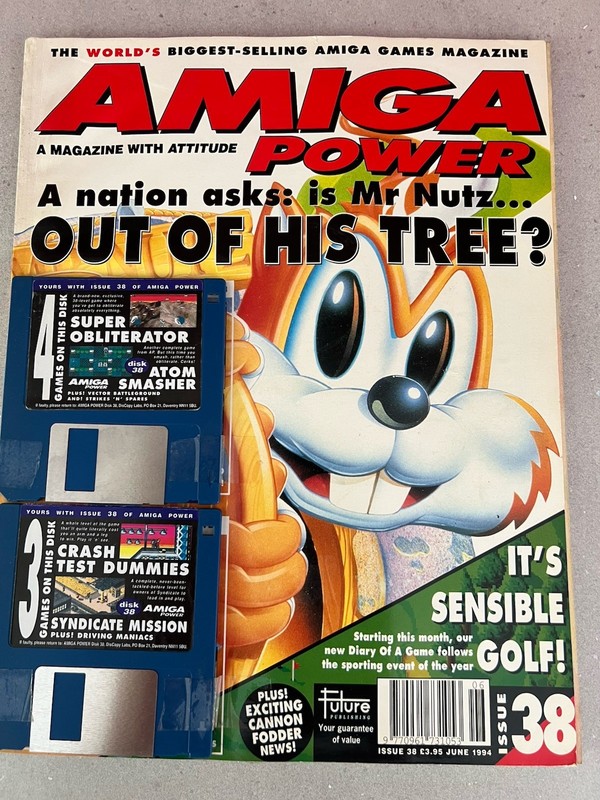 Amiga Power Magazine Issue 38 + Amiga Commodore Disks