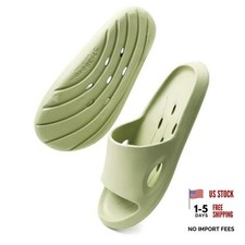 Shower Shoes Quick-Dry Non-Slip Bathroom Slippers 7.5-8 Women/5.5-6 Men Green