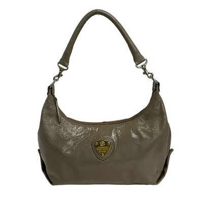 ATAO - Beige Patent Leather Shoulder Bag