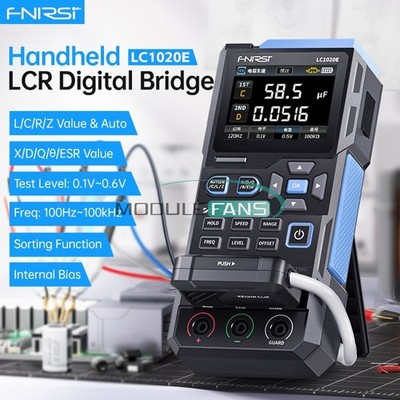 FNIRSI LC1020E Digital Bridge LCR Tester ESR Resistance Capacitance Inductance