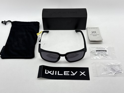 Wiley X Alfa Matte Sunglasses Unisex Black Rectangular AC6ALF18 Taiwan Captivate