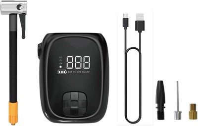 ePump by Elektrikat Portable Tire Inflator with Smart Air Pump   Fast & Black 