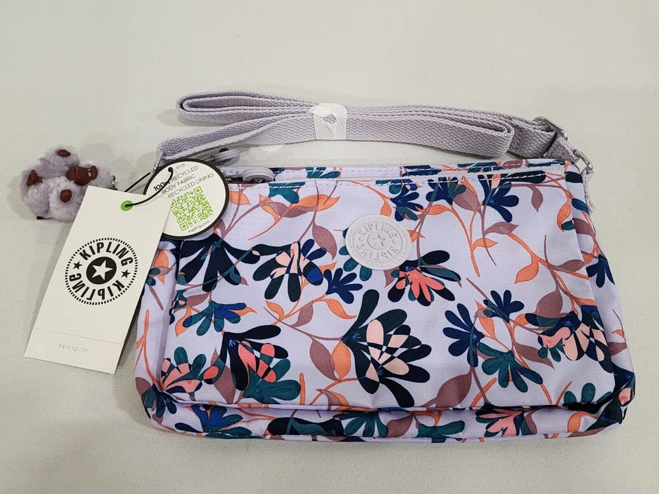 Bolso Bandolera Estampado Mikaela Kipling AC7862 NUEVO CON ETIQUETAS Flores Dramáticas