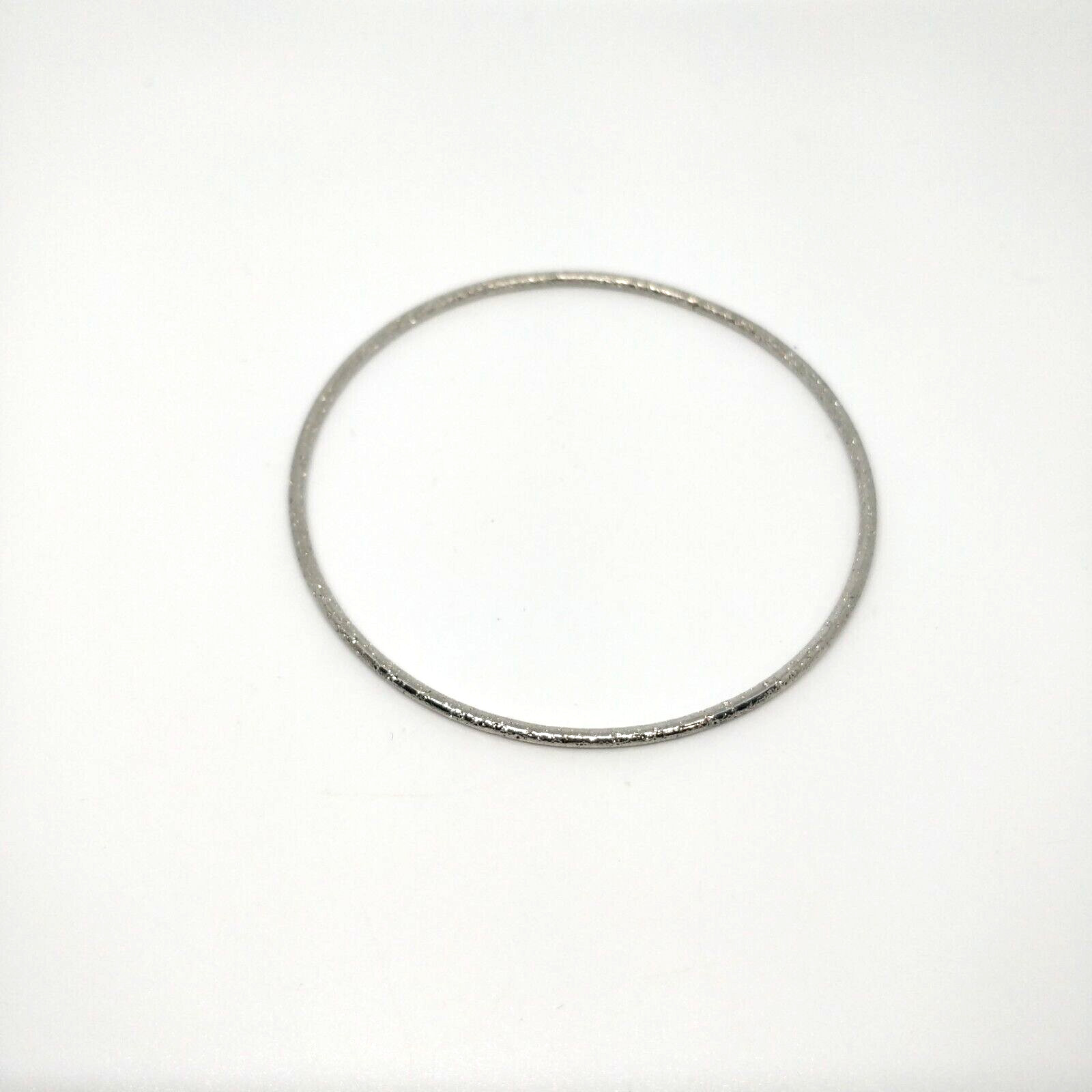 Silver Tone Stacking Bangle Bracelets Set of 3 Te… - image 3