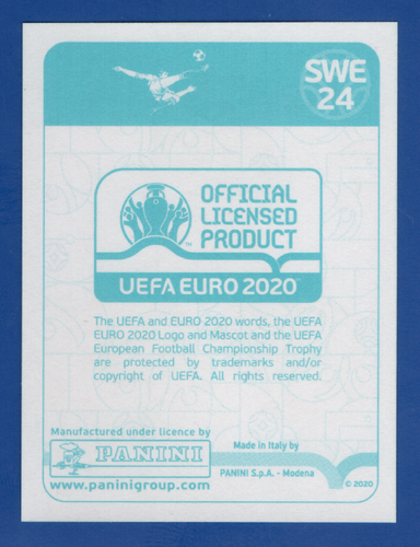 FIGURINA PANINI UEFA EURO 2020 PREVIEW KULUSEVSKI ROOKIE #SWE24 NEW MINT FOR PSA - Picture 2 of 2
