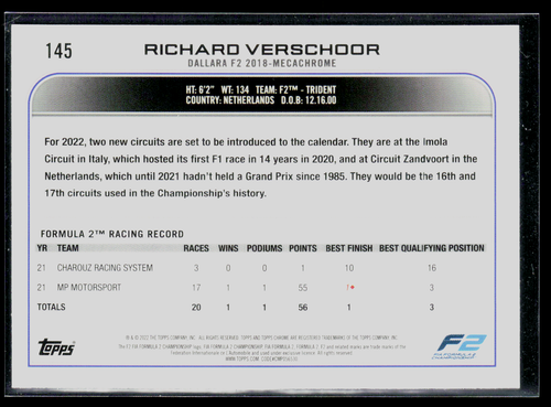 Topps Chrome Sapphire Edition Formula 1 2022 - choose single base cards 1 - 200 - Picture 197 of 263