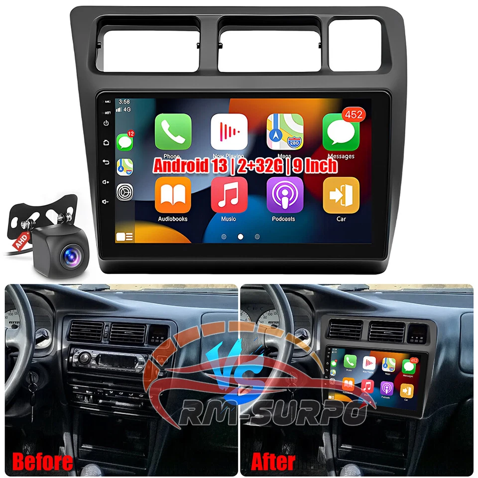 For 1991-1997 Toyota Corolla fit for Carplay Android Car Stereo Radio GPS Navi Foto 2 de 4