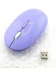 New Purple Wireless Mouse With Dongle For Tablet PC Computer - B13 - FREE SHIP 