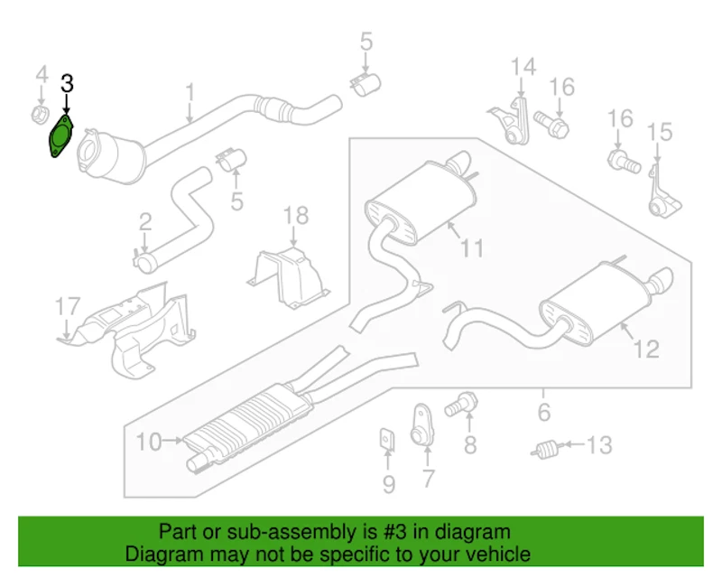 一对全新正品福特野马 2011 - 2020 2 前管垫片 BR3Z-5B266-A — 第 2/3 张图片
