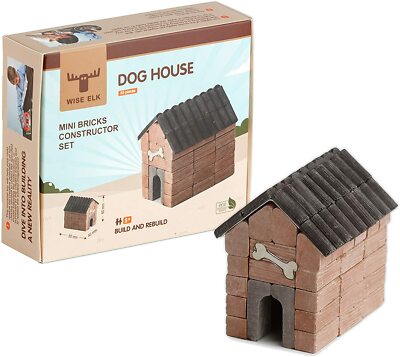 Wise Elk 70675 - Hundehütte - Mini Ziegelstein Konstruktor Set