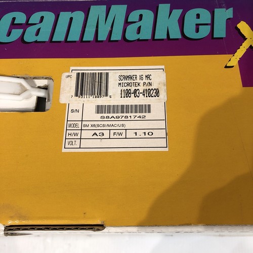Microtek ScanMaker X6 Desktop SCSI Flatbed Scanner MRS-1200Y6S - 第 3/7 張圖片