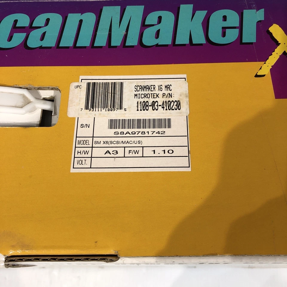 Microtek ScanMaker X6 Desktop SCSI Flatbed Scanner MRS-1200Y6S - Image 3 of 4