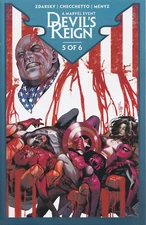 DEVIL'S REIGN #5 (CHECCHETTO VARIANT)(2022) COMIC BOOK ~ Marvel Comics