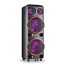 Ngs 800w Double 12" Woofer Wireless Bt Speaker Built-in Battery- Wilddub2