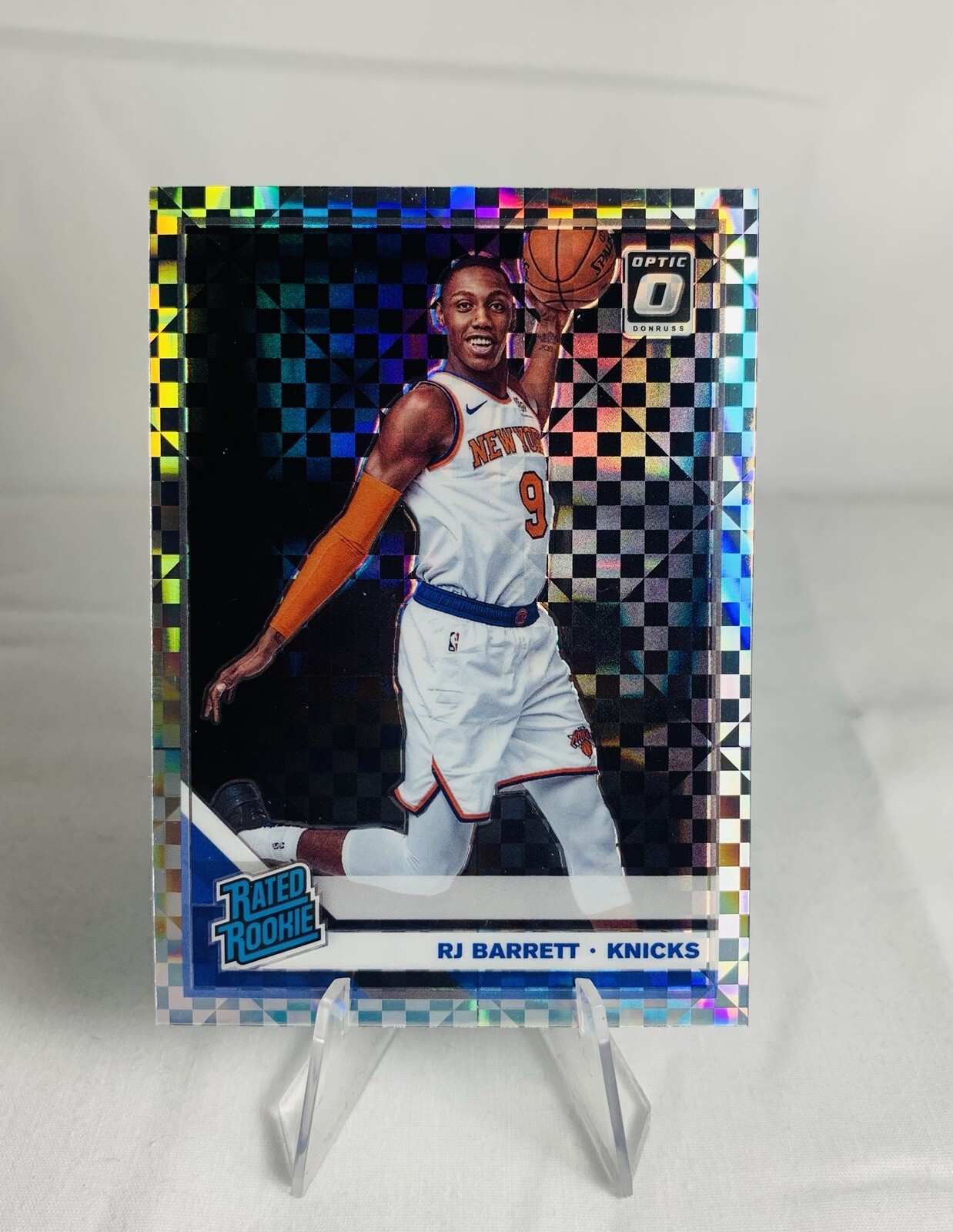 2019-20 Panini Donruss Optic Rated Rookie Checkerboard Prizm RJ Barrett #178 RC