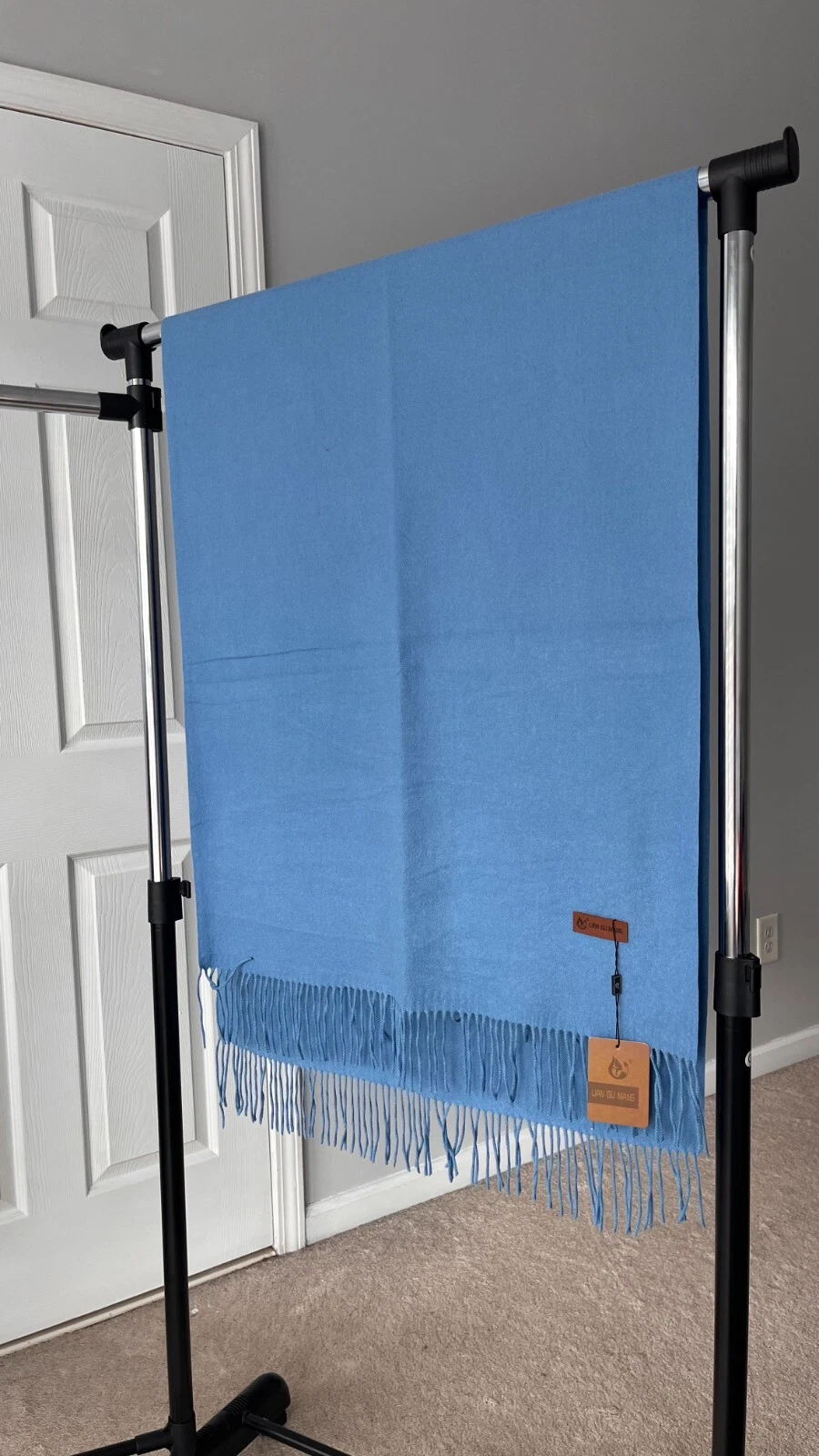 Cashmere Like Scarf Luxurious Extra Large Women Men shawl Pashmina Blue