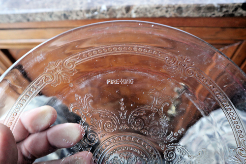 Vintage Fire-King Depression Plate–Philbe Pattern, Sapphire Blue Tint (LOT of 2) - Picture 2 of 5