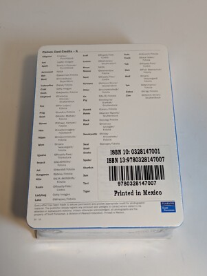 Reading Vocabulary Cards Reading Picture K Kindergarten Early Education Pearson