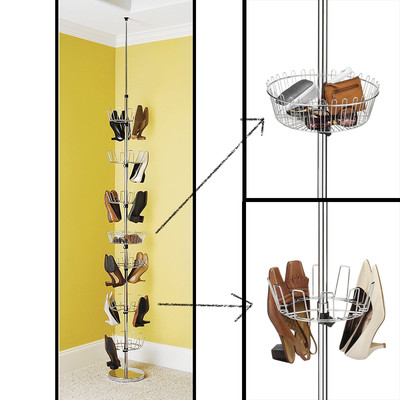 Revolving Shoe Tree Floor To Ceiling