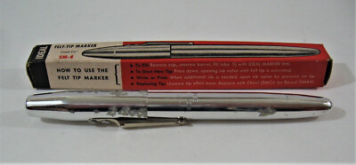 Vintage Ideal Stencil SM-4 Felt Tip 6 1/4 Inch Marker W/ Box Belleville Ill