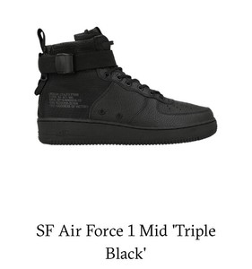 sf air force 1 mid triple black