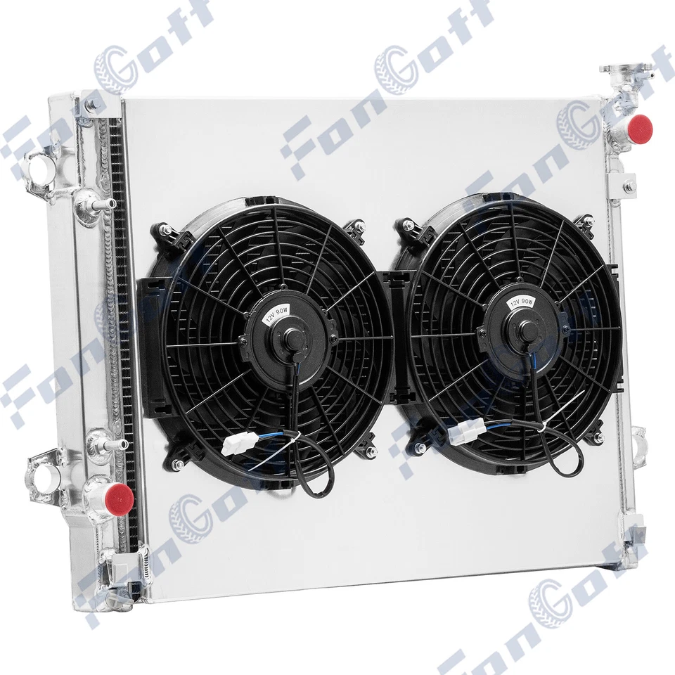 3 Row Aluminum Radiator Shroud Fan For 2005-2011 Toyota Tacoma 2.7L L4 4.0L V6 - Image 2 of 4