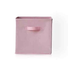 4 x Laura James Cara Pink Fabric Cube Storage Box Organiser Basket, Large 27.5cm