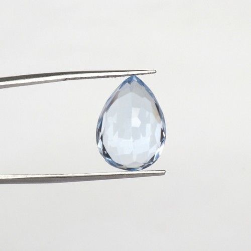 Pear Cut Blue Topaz 12.95 Ct Translucent 18 mm Loose Sparkling Gemstone FO-167 - Picture 4 of 6