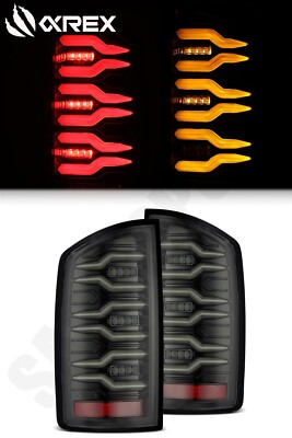 AlphaRex LUXX Alpha-Black LED Taillights for 2002-2006 Dodge Ram