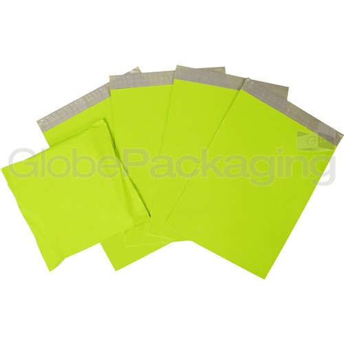 100 x sacchetti postali resistenti LIME VERDE NEON 6x9"" per posta 6""x9"" (165x230 mm) - Foto 3 di 5
