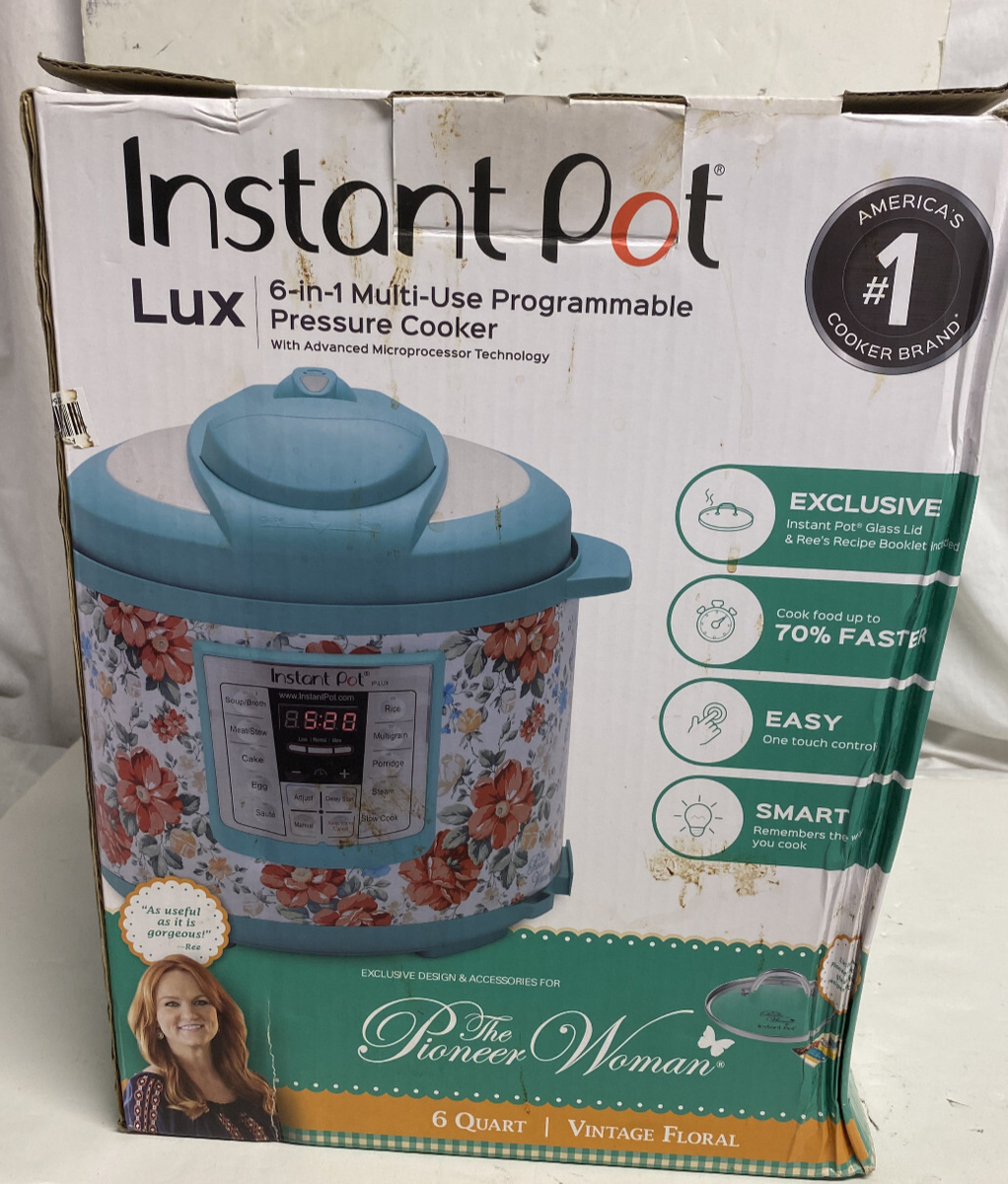 The Pioneer Woman LUX Vintage Floral Quart Instant Pot in Multi Use  NEW!!!