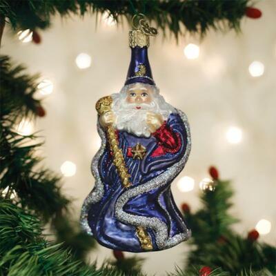 OLD WORLD CHRISTMAS WIZARD GLASS CHRISTMAS ORNAMENT 24192