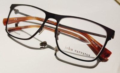 Originale JOHN VARVATOS Eyeglasses V182 Titanium MATTE BLACK  55-17-145 Japan