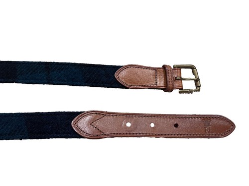 NEW POLO RALPH LAUREN Belt Vintage 90s Sz. 32 Leather Buckle Brown