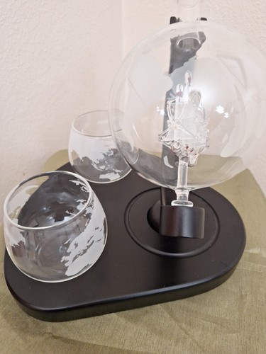 Whisky geätzte Kugel Dekanter Set🔥 Weihnachten Xmas Urlaub Ehemann Freund Geschenk🔥 - Bild 8 von 9