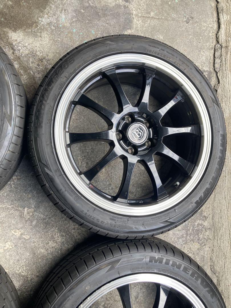JDM 215/45 R17 Minerva Pcd 100 5H 7J zn6 Prius No Tires | eBay