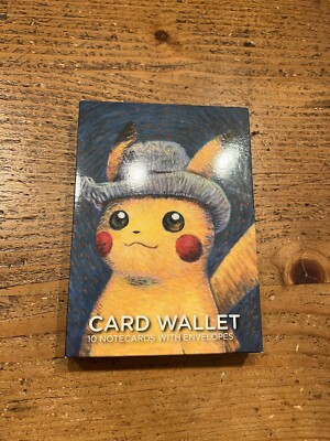 Van Gogh X Pokemon Card Wallet 10 Notecards With Envelopes READ DESCRIPTION